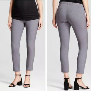 ✨NWT Isabel Maternity Gray Under Belly Inset Panel Skinny Trouser Pants Size 10